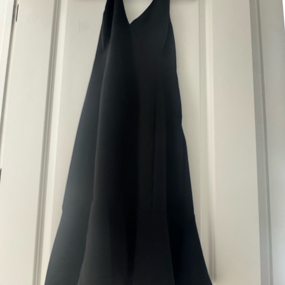 Chaps Black Halter Wedding Dress